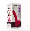 X-MEN hajlított dildó 7.5" Dildo Colours Pleasure Flesh 3 - realisztikus, testszínű, herékkel, letapasztható, vízálló, szilikon ( 19 cm )