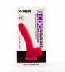 X-MEN hajlított dildó 7.5" Dildo Colours Pleasure Flesh 3 - realisztikus, testszínű, herékkel, letapasztható, vízálló, szilikon ( 19 cm )