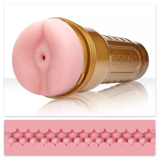 FLESHLIGHT maszturbátor Pink Butt Stamina Training Unit - realisztikus, ánusz formájú, testszínű, vízálló, vibráció nélküli