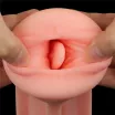 LOVETOY maszturbátor Pleasure Brew Masturbator-Cream Ale - realisztikus, száj formájú testnyílással, vákuumos, egyedi megjelenéssel, vízálló