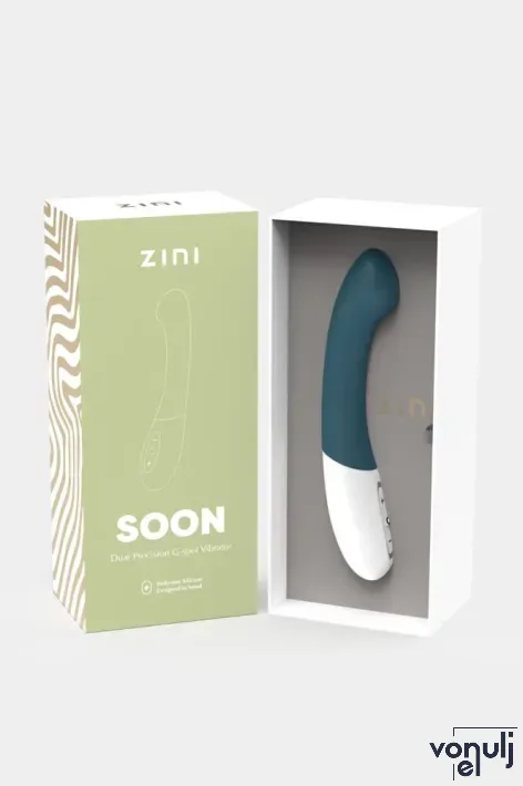 ZINI G-pont vibrátor Soon Dual Pleasure G Spot Vibrator - kék színben, g-pontos, prémium, akkumulátoros, vízálló