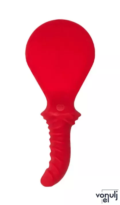 FUN FACTORY dildó paskoló Bück Dich Red - piros színben, vízálló, egyedi formájú dildó különböző izgatási formákhoz