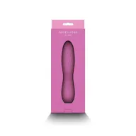 NS NOVELTIES rúdvibrátor Obsession Clyde Light Pink - rózsaszín színben, bordázott stimuláló felszínnel, vízálló, akkumulátoros