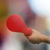 FUN FACTORY dildó paskoló Bück Dich Red - piros színben, vízálló, egyedi formájú dildó különböző izgatási formákhoz