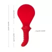 FUN FACTORY dildó paskoló Bück Dich Red - piros színben, vízálló, egyedi formájú dildó különböző izgatási formákhoz