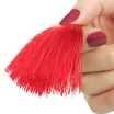 LOVETOY mellbimbó csipesz Tassel Nipple Clamp - piros díszítéssel, lánccal