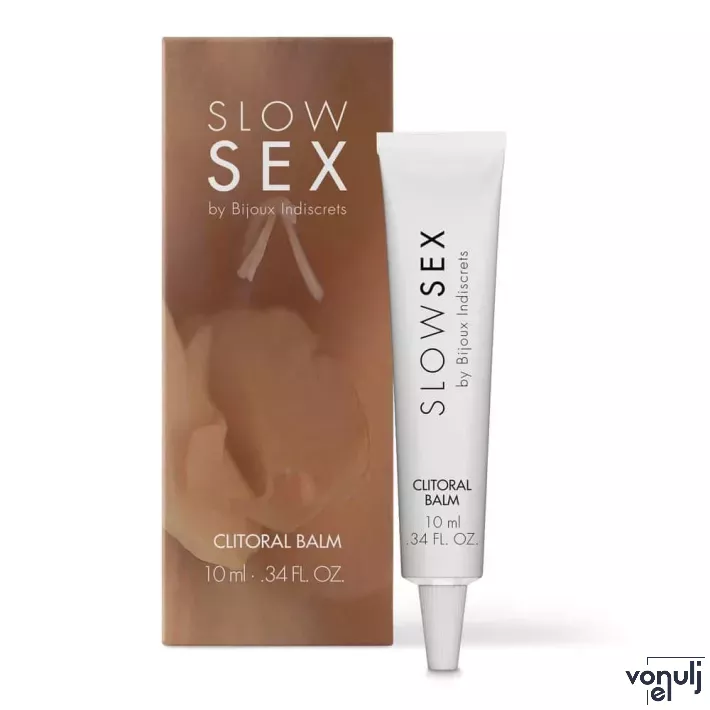 BIJOUX INDISCRETS stimuláló gél Clitoral Balm 10 ml - csiklóstimuláló, melegítő és serkentő hatással, kókusz illattal, ginzenggel és argininnel