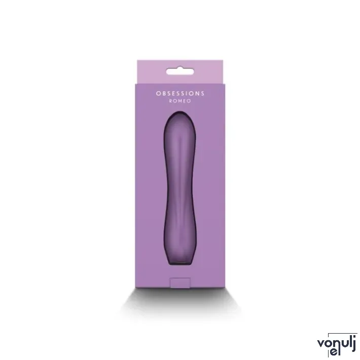 NS NOVELTIES rúdvibrátor Obsessions Romeo Light Purple - lila színben, vízálló, akkumulátoros