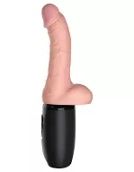 Élethű vibrátor Pipedream 6.5" Thrusting Cock with Balls Triple Threat - akkumulátoros