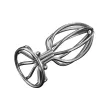 MISTRESS fenékdugó Stainless Anal Plug M - ezüst színben, fém, rácsos szerkezetű, M méretben, vízálló, (8.5 cm)