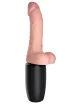 Élethű vibrátor Pipedream 6.5" Thrusting Cock with Balls Triple Threat - akkumulátoros