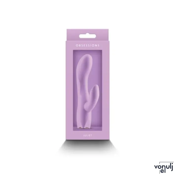 NS NOVELTIES csiklóizgatós vibrátor Obsessions Juliet Light Purple - lila színben, g-pontos, vízálló, akkumulátoros