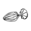MISTRESS fenékdugó Stainless Anal Plug M - ezüst színben, fém, rácsos szerkezetű, M méretben, vízálló, (8.5 cm)