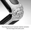 TENGA maszturbátor Flip Zero Black - vákuumos, vízálló, fekete színű tokban
