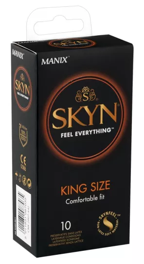 MANIX óvszer Skyn Large - Sensoprene anyagból, latex mentes, nagyméretű, 10 db