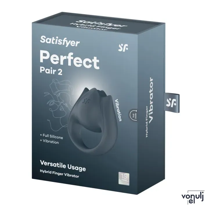 Pénisz gyűrű Satisfyer Perfect Pair 2 - akkumulátoros,vízálló