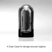 TENGA maszturbátor Flip Zero Black - vákuumos, vízálló, fekete színű tokban