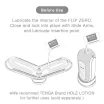 TENGA maszturbátor Flip Zero Black - vákuumos, vízálló, fekete színű tokban