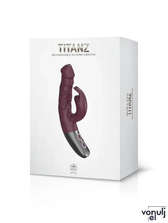Csiklóizgatós g pont vibrátor NMC Titanz 7" Rubin Red