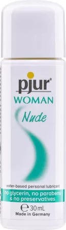 PJUR intim síkosító Woman Nude 30 ml - hölgyeknek, vízbázisú, érzékeny bőrre, semleges hatású, glicerin,parabén,zsír,olaj, íz, és illatmentes
