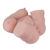 MISTRESS maszturbátor Double Hole 3D V - realisztikus, testszínű, mellekkel, vagina és ánusznyílással, vízálló, vibráció nélküli