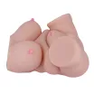 MISTRESS maszturbátor Double Hole 3D V - realisztikus, testszínű, mellekkel, vagina és ánusznyílással, vízálló, vibráció nélküli