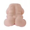 MISTRESS maszturbátor Double Hole 3D V - realisztikus, testszínű, mellekkel, vagina és ánusznyílással, vízálló, vibráció nélküli
