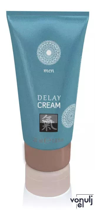 SHIATSU késleltető krém Delay Cream Eucalyptus 30 ml - férfiaknak, eukaliptusszal, enyhe érzéstelenítő hatással