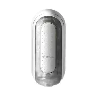 TENGA péniszvibrátor Flip Zero Electronic Vibration - vízálló, akkumulátoros, fehér színben, TPE