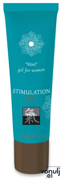 SHIATSU stimuláló gél Stimulation Gel Mint 30 ml - hölgyeknek, csiklóstimuláló hatással, menta illattal