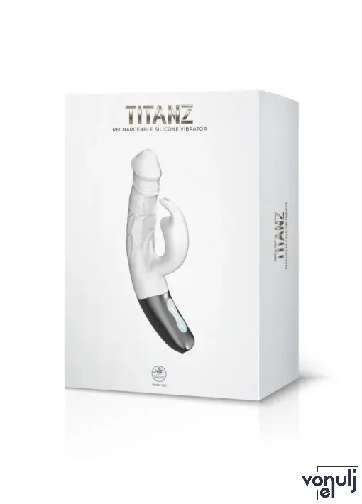 Csiklóizgatós g pont vibrátor NMC Titanz 7" Ivory White