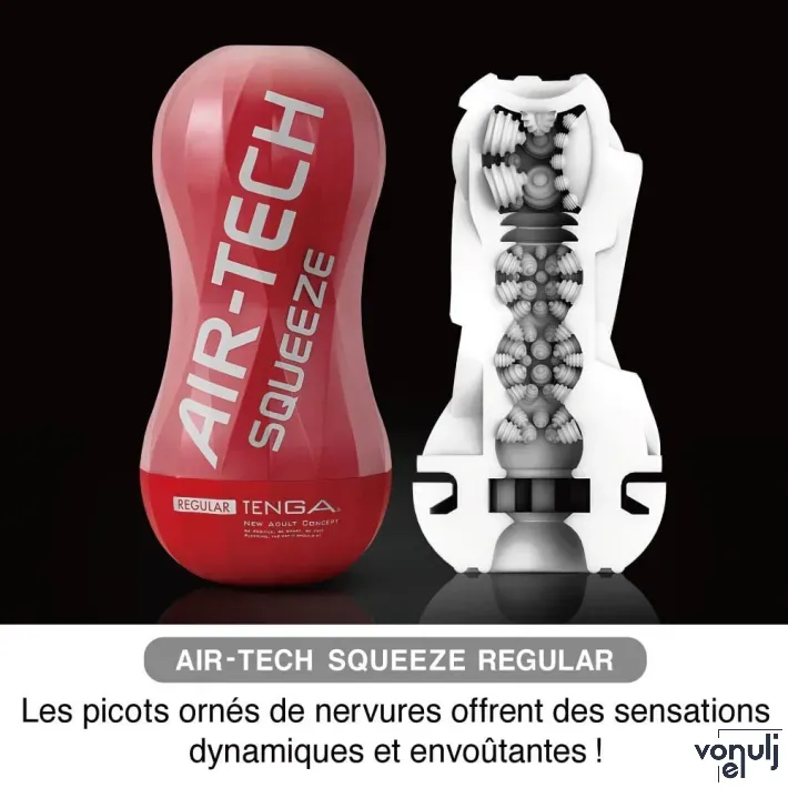 TENGA maszturbátor Air-Tech Squeeze Regular - közepes intenzitású, vákuumos, vízálló