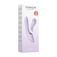 Csiklóizgatós g pont vibrátor Svakom Duoglow Pastel Lilac - akkumulátoros, vízálló