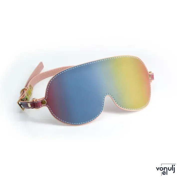 NS NOVELTIES erotikus maszk Spectra Bondage Blindfold Rainbow - színes, fetish játékokhoz
