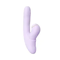 Csiklóizgatós g pont vibrátor Svakom Duoglow Pastel Lilac - akkumulátoros, vízálló
