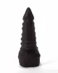 X-MEN nonfiguratív dildó 8.5" Dildo Colours Pleasure Black 5 - szilikon, fekete színben, herékkel, hajlítható, letapasztható, vízálló, 21 cm