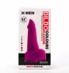 X-MEN nonfiguratív dildó 8.5" Dildo Colours Pleasure Black 5 - szilikon, fekete színben, herékkel, hajlítható, letapasztható, vízálló, 21 cm