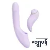 Csiklóizgatós g pont vibrátor Svakom Duoglow Pastel Lilac - akkumulátoros, vízálló