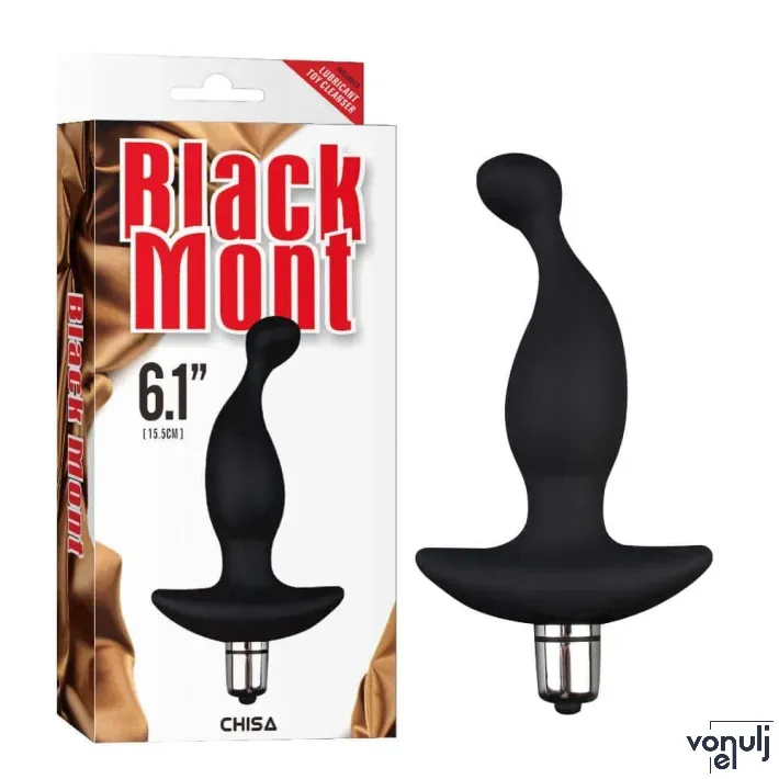 CHISA NOVELTIES prosztata izgató Vibrating Vibro-T - fekete színben, vibrációs funkcióval, elemes, vízálló