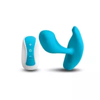 INYA csiklóizgatós vibrátor Eros Blue - kék színben, g-pontos kialakítás, távirányítóval, vízálló, akkumulátoros