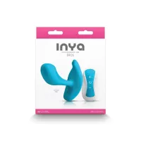 INYA csiklóizgatós vibrátor Eros Blue - kék színben, g-pontos kialakítás, távirányítóval, vízálló, akkumulátoros