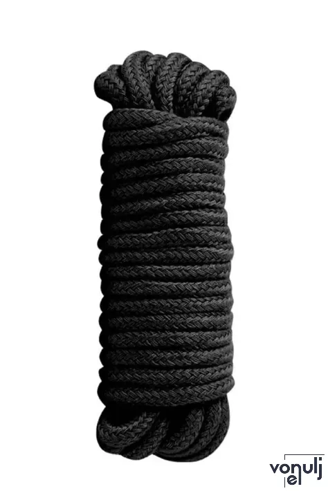 GUILTY PLEASURE kötél Bondage Rope Black - 5 méter, fekete színben