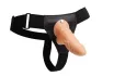 CHISA NOVELTIES felcsatolható dildó Hollow Cock - realisztikus, testszínű, állítható hámmal, PVC (19 cm)