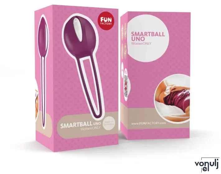 FUN FACTORY gésagolyó Smartballs Uno White Grape - lila színben, vízálló