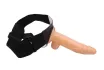 CHISA NOVELTIES felcsatolható dildó Hollow Cock - realisztikus, testszínű, állítható hámmal, PVC (19 cm)