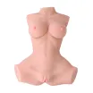MISTRESS torzó maszturbátor Double Hole 3D III - realisztikus, testszínű, mellekkel, vagina és ánusznyílással, vízálló, vibráció nélküli