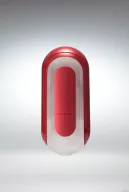 TENGA maszturbátor Flip Zero Red and Flip Warmer Set - vákuumos, vízálló, piros tokban, fűthető kiegészítővel