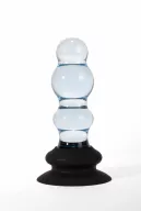 X-MEN análbot 3 Beads Anal Plug - áttetsző, letapasztható, vízálló, 16,5 cm