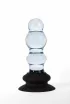 X-MEN análbot 3 Beads Anal Plug - áttetsző, letapasztható, vízálló, 16,5 cm