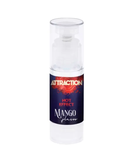 MAI ATTRACTION intim síkosító Lubricant Heat Mango 50 ml - vízbázisú, vegán, hosszantartó, selymes, mangó illattal, óvszerhez és segédeszközhöz